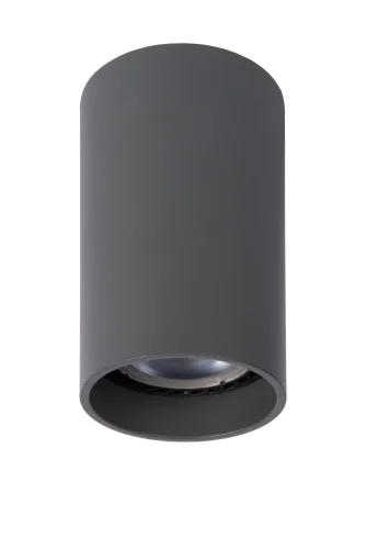 Светильник накладной Delto 09915/06/36 Lucide серый 1 лампа, основание серое в стиле модерн круглый фото 2